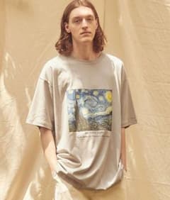 no.38様専用 EMMA CLOTHES ゴッホ 星月夜＋ひまわりTシャツのサムネイル