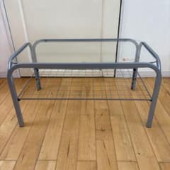 ☆新品未開封☆レトロポップ　80‘s ガラス　センターテーブル　コーヒーテーブル ☆訳有未使用☆レトロポップ 80's ガラス センターテーブル コーヒー