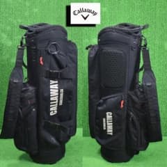 Callaway/キャロウェイ ゴルフ スリムキャディバッグ8.5型【黒】美品