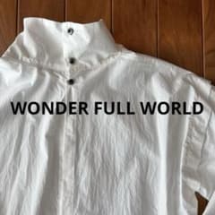 WONDER FULL LIFE ハイカラー ハイネック ブラウス 長袖 - メルカリ