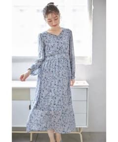 tocco フラワープリントバイアスカットドビーワンピースのサムネイル