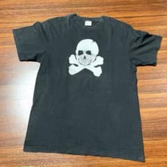 Alpha Industries スカルプリント メンズTシャツ ブラック Mのサムネイル