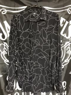 古着 柄シャツ 総柄シャツ 長袖シャツ H＆M 韓国ファッション 個性的 春服のサムネイル