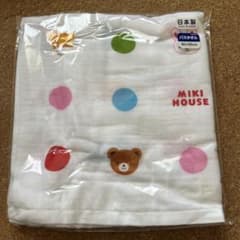 【新品】ミキハウス　ガーゼバスタオル　90×90のサムネイル