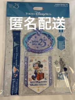 バケパ特典 ディズニーシー25周年限定 ジュビリーバッジセット - メルカリ