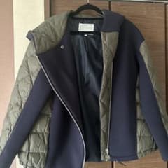 MARECHAL TERRE ダウンジャケット サイズ2 ネイビー/カーキ - メルカリ