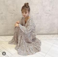 ナイスクラップ カシュクール ワンピース花柄 ティアード 春服 夏服 マタニティのサムネイル