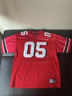 FUBU フットボールシャツ 05 レッド Mサイズ - メルカリ