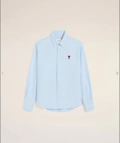 AMI Paris ボタンダウンシャツ　水色 長袖シャツ レディースのサムネイル