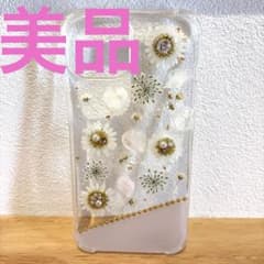 푸시 꽃 iPhone14 케이스 화이트 플라워
