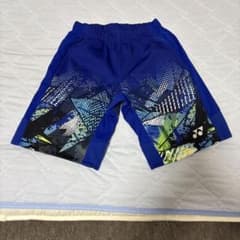 バドミントンパンツ 青 グラフィックプリントのサムネイル