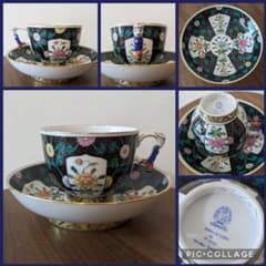 【ヘレンド】シノワズリ 西安の黒 ラージカップ＆ソーサーのサムネイル
