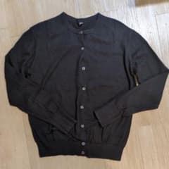 UNIQLO コットンクルーネックカーディガン Lサイズのサムネイル