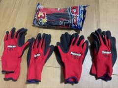 ATOM TOUGH RED 作業用手袋 7双セット Lサイズのサムネイル