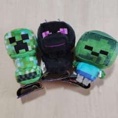Minecraft ぬいぐるみ マスコット 3種セットのサムネイル