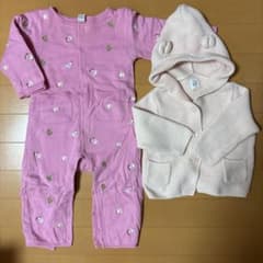 baby GAPロンパース 80cm ・カーディガン6M-12Mのサムネイル