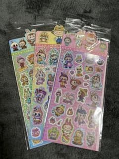 LABUBU ホログラムキャラクターシール 3枚セットのサムネイル