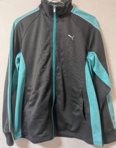 PUMA ジャージ　グレー×ターコイズブルーのサムネイル