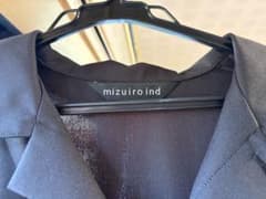 美品 mizuiro ind ミズイロインド 半袖ワンピース ブラックのサムネイル