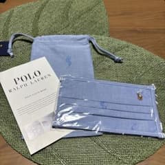 Polo Ralph Lauren 布マスク ライトブルーのサムネイル