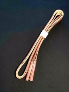 帯締め　絹,茶色がかった紅色・金　L001のサムネイル
