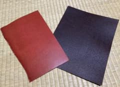 【HERZ店舗で購入】レザーハギレ２枚のサムネイル