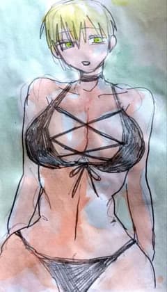 手描きオリジナルイラスト 原画のサムネイル