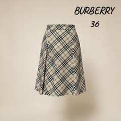BURBERRY BLUE LABEL スカート 36 ノバチェック ベージュ - メルカリ