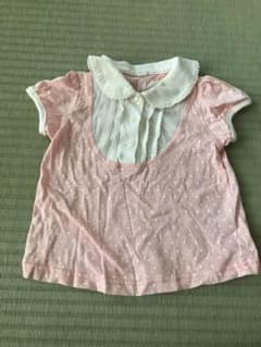 80cm女の子半袖シャツ 襟付きシャツトップスのサムネイル