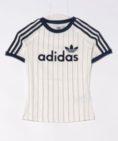 adidas 韓国 半袖Tシャツ ホワイト/ネイビー XS 新品未使用のサムネイル