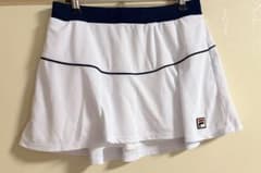 〈タイムセール〉【新品】FILA ホワイト テニススポーツスカート