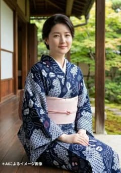 【愛されゆかた＊】有松絞り　浴衣　綿　藍色　ピンク　裄67 愛されゆかた＊】有松絞り 浴衣 綿 藍色 ピンク 裄67 - メルカリ