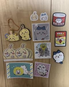 ちいかわクッキーチャームコット うさぎ ラバーマグネット ハチワレ シール 韓国のサムネイル