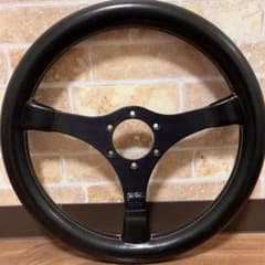 【送料込】希少品☆美品☆MOMO ジャッキー・スチュワート ステアリングホイール MOMO ジャッキースチュワート スクエアステッチ 35パイ 当時物 希少