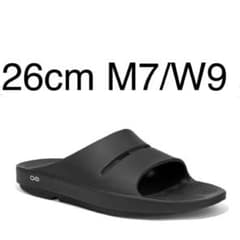 大幅値下げ　OOFOS  OOahh - Black 26cm M7/W9のサムネイル