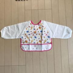 ★未使用品★日本製★お食事エプロン★長袖★のサムネイル