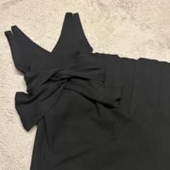 eimy istoire twin twist オフショルダーニットワンピース黒のサムネイル