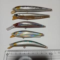 シーバス用 ミノー 5本セット ルアー 釣り具 中古のサムネイル