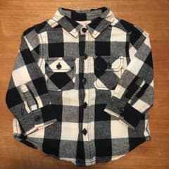 hana様 専用 80 チェックシャツ  プティマイン ❤︎のサムネイル