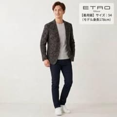 【極美品】ETRO エトロ テーラードジャケット 裏地シルク54 XXL（3L）