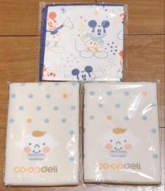 ほぺたん くっつくクロス2枚＆ディズニーマイクロファイバータオルのサムネイル