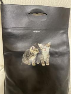 BALENCIAGA レザートートバッグ キティ 猫プリントのサムネイル