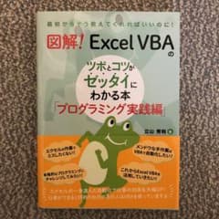 図解!ExcelVBAのツボとコツがゼッタイにわかる本 プログラミング実践編のサムネイル