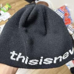 thisisneverthat beanie black