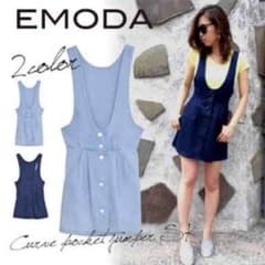 EMODA♡ デニム サロペット スカートのサムネイル