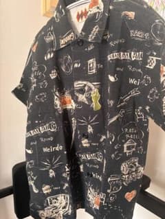 サ*～様 ウィアードweirdo 15ss 半袖シャツ　総柄 サ*～様 ウィアードweirdo 15ss 半袖シャツ 総柄 - メルカリ