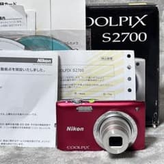 【動作品 美品　箱・付属品多数】Nikon COOLPIX S2700 レッド 動作品 美品 箱・付属品多数】Nikon COOLPIX S2700 レッド - メルカリ