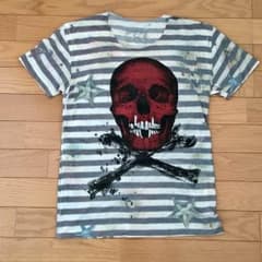maxsix（マックスシックス） スカル ボーダー Ｔシャツのサムネイル