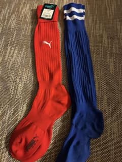 PUMA サッカーソックス 2足セット レッド ブルーのサムネイル