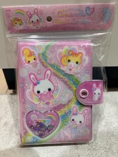 新品 フワフワらびちゃん カプセルシールバインダー シール帳 ピンクのサムネイル